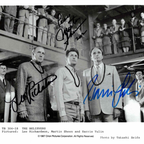 Martin Sheen, Harris Yulin & Lee Richardson - autogram