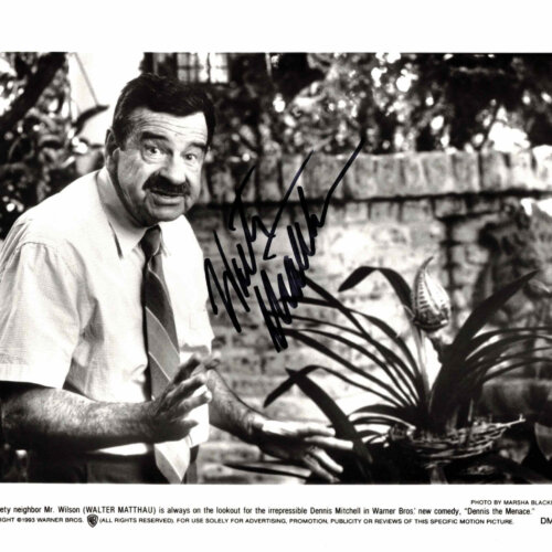 Walter Matthau - autogram