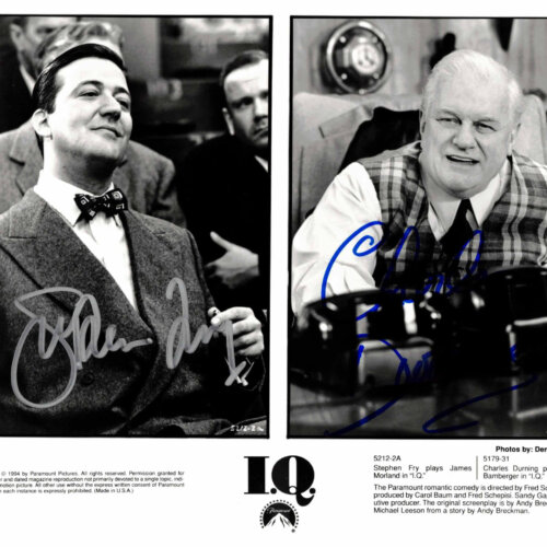 Charles Durning & Stephen Frye - autogram