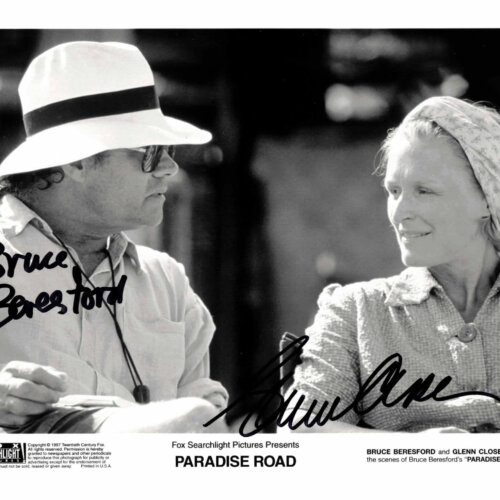 Glenn Close & Bruce Beresford - autogram