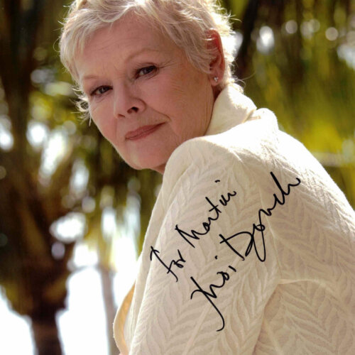 Judi Dench - autogram