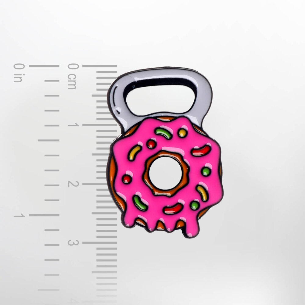 Donut Bottle Opener – Smaltovaný odznak (#282) - Image 2