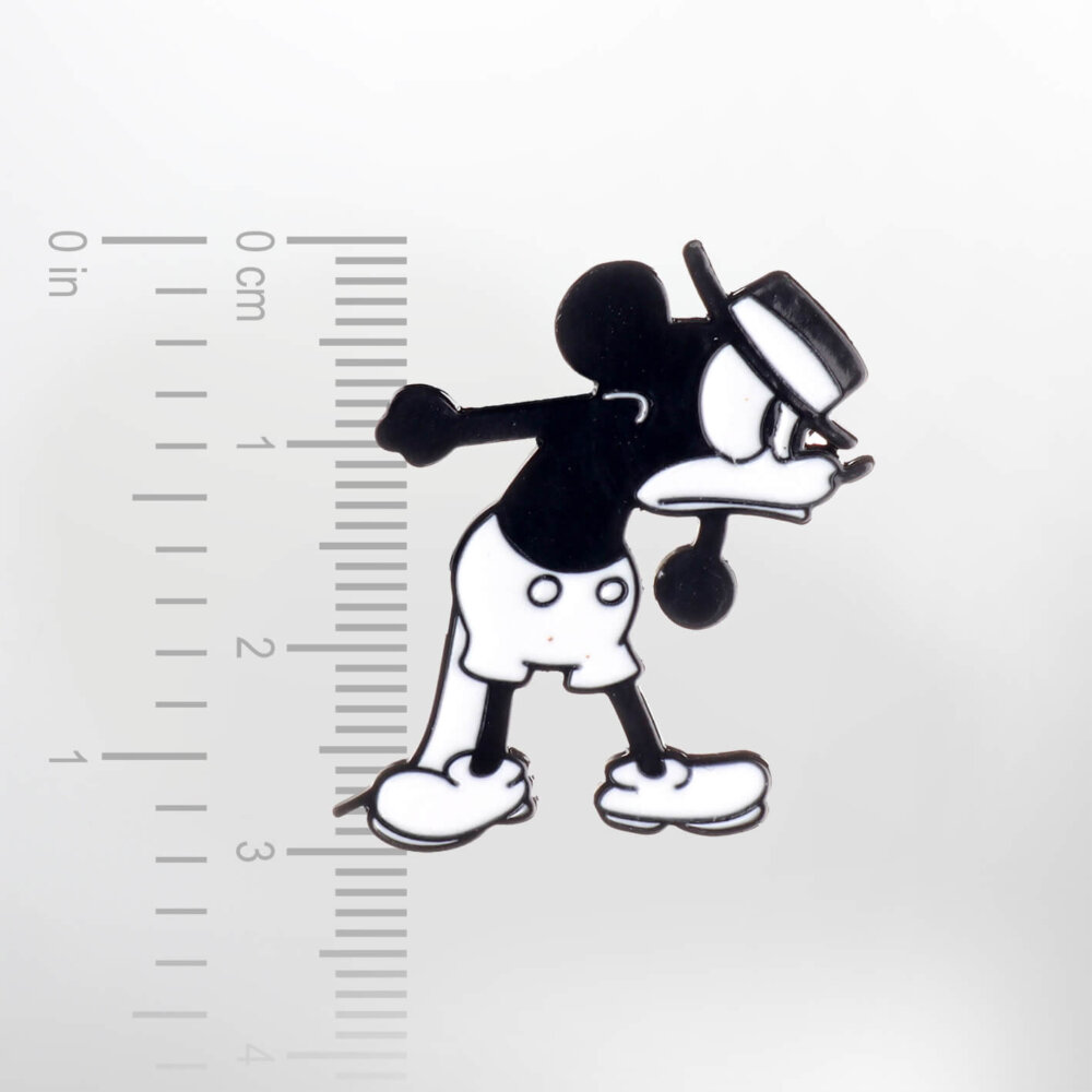 Old-school Mickey Mouse – Smaltovaný odznak (#300) - Image 2