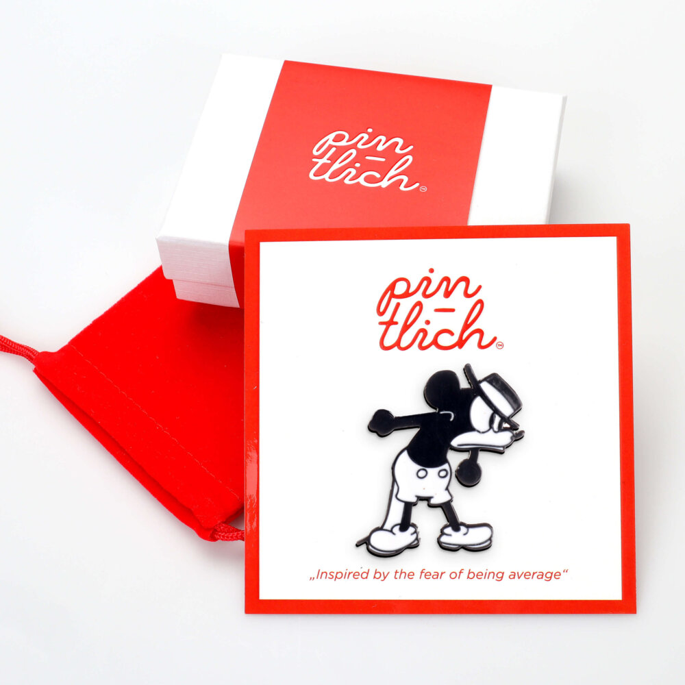 Old-school Mickey Mouse – Smaltovaný odznak (#300) - Image 3