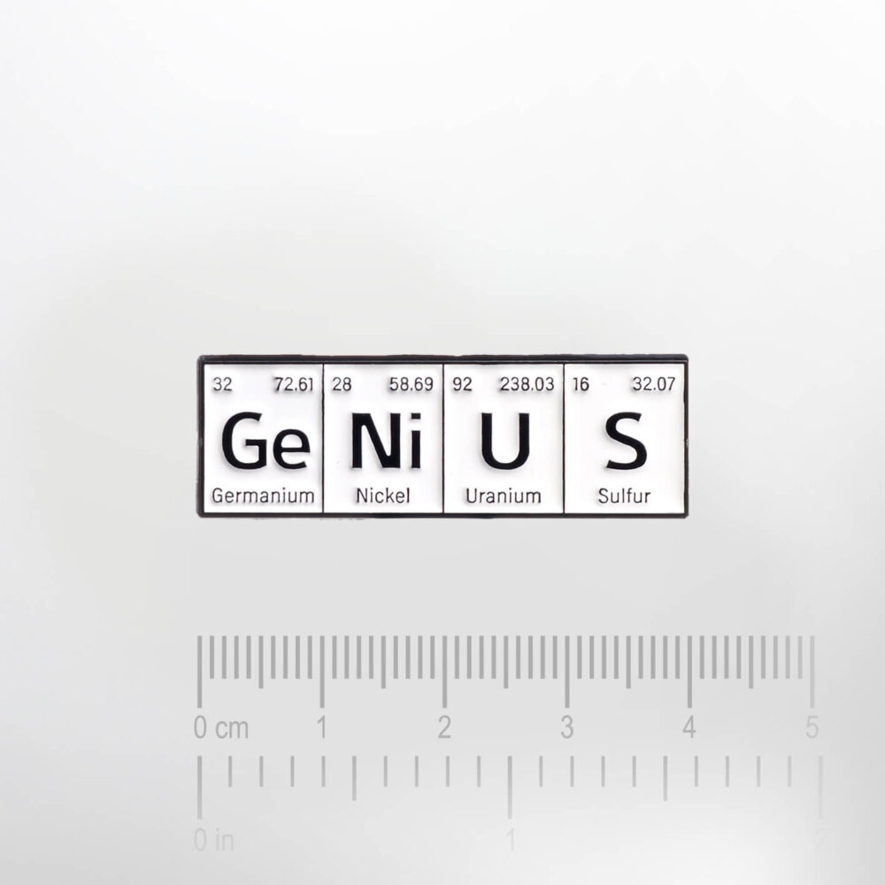 GeNiUs – Smaltovaný odznak (#361) - Image 2