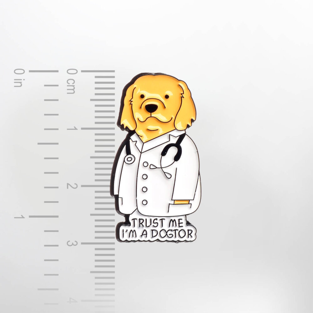 Trust Me I'm a Dogtor – Smaltovaný odznak (#416) - Image 2